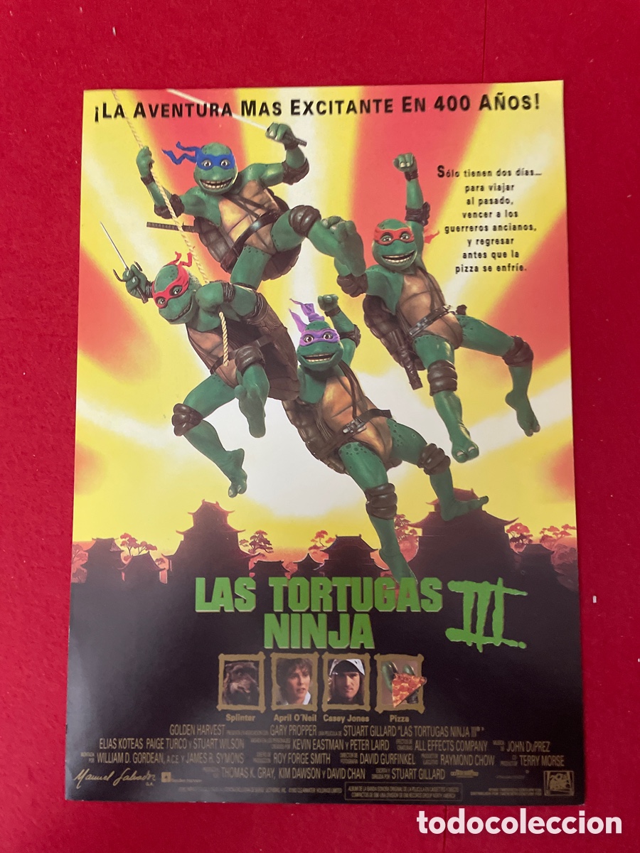 Kino: LAS TORTUGAS NINJA III GU&Iacute;A ORIGINAL DE CINE SS40