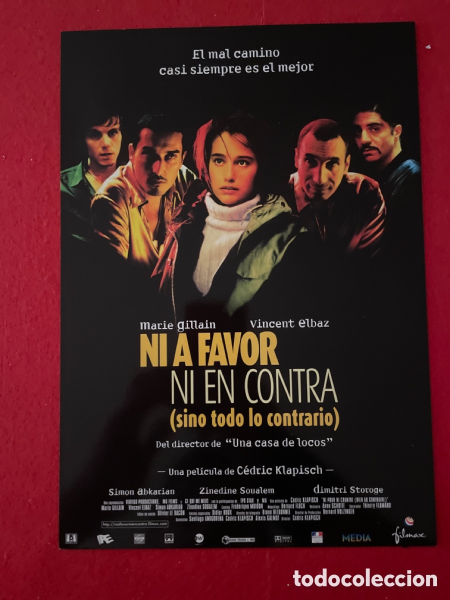 Cine: NI A FAVOR NI EN CONTRA GU&Iacute;A ORIGINAL DE CINE SS48