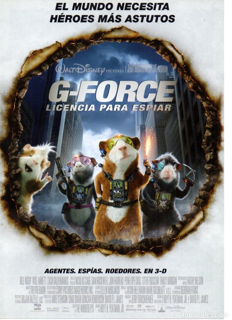 Cine: G-FORCE LICENCIA PARA ESPIAR: BILL NIGHY ES UNA GU&Iacute;A NO ES UN DVD
