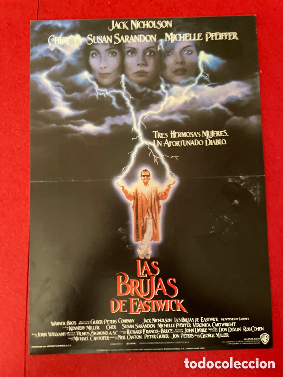 Cinema: LAS BRUJAS DE EASTWICK GU&Iacute;A ORIGINAL DE CINE SS58