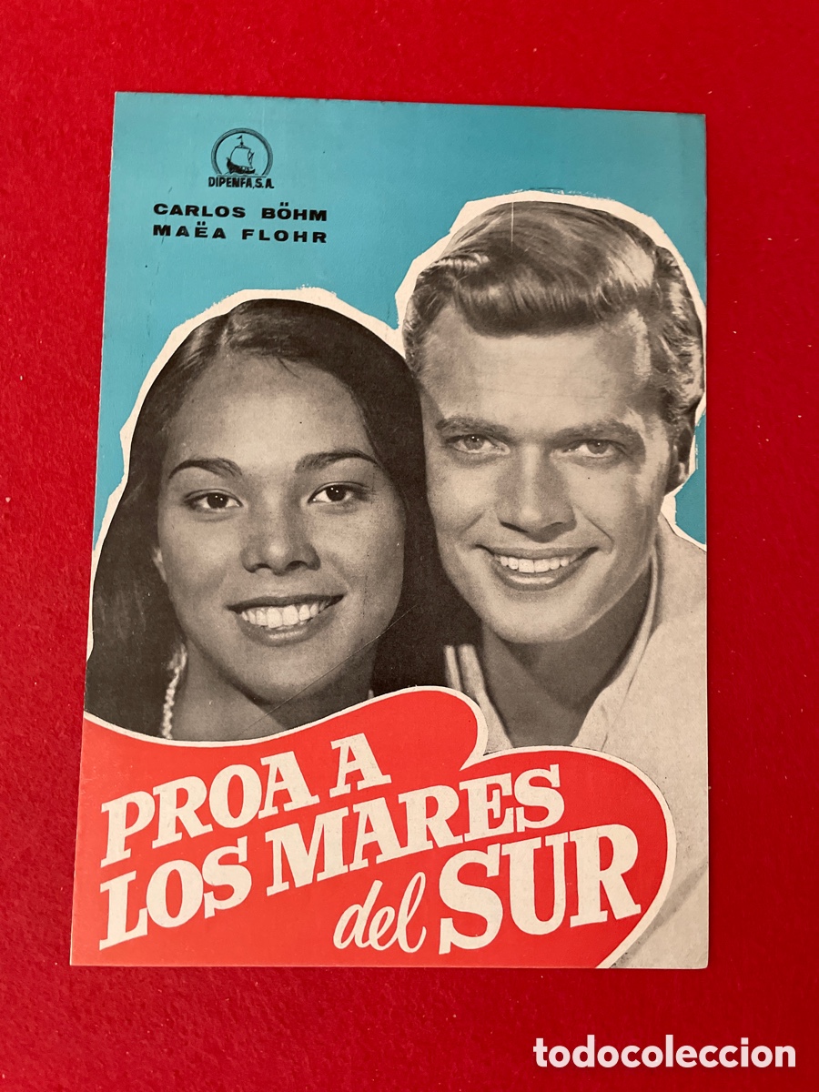Cinema: PROA A LOS MARES DEL SUR GU&Iacute;A ORIGINAL DE CINE SS59
