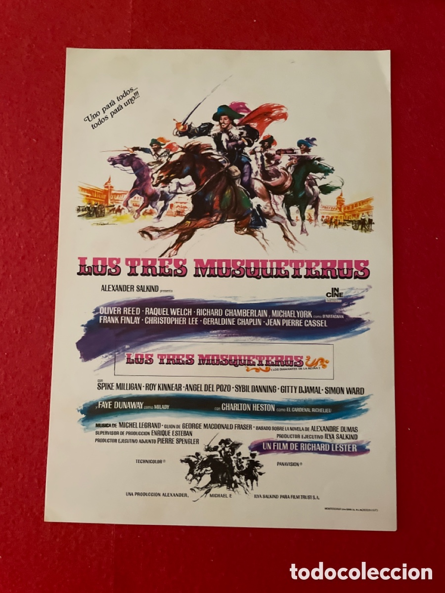 Cinema: LOS TRES MOSQUETEROS GU&Iacute;A ORIGINAL DE CINE SS63