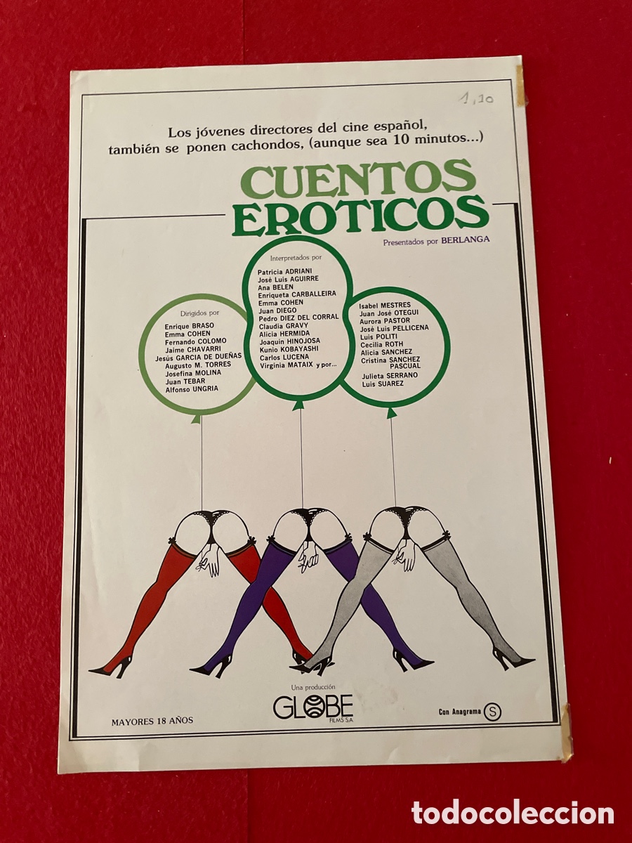 cuentos eroticos guía original de cine ss65 - Compra venta en todocoleccion