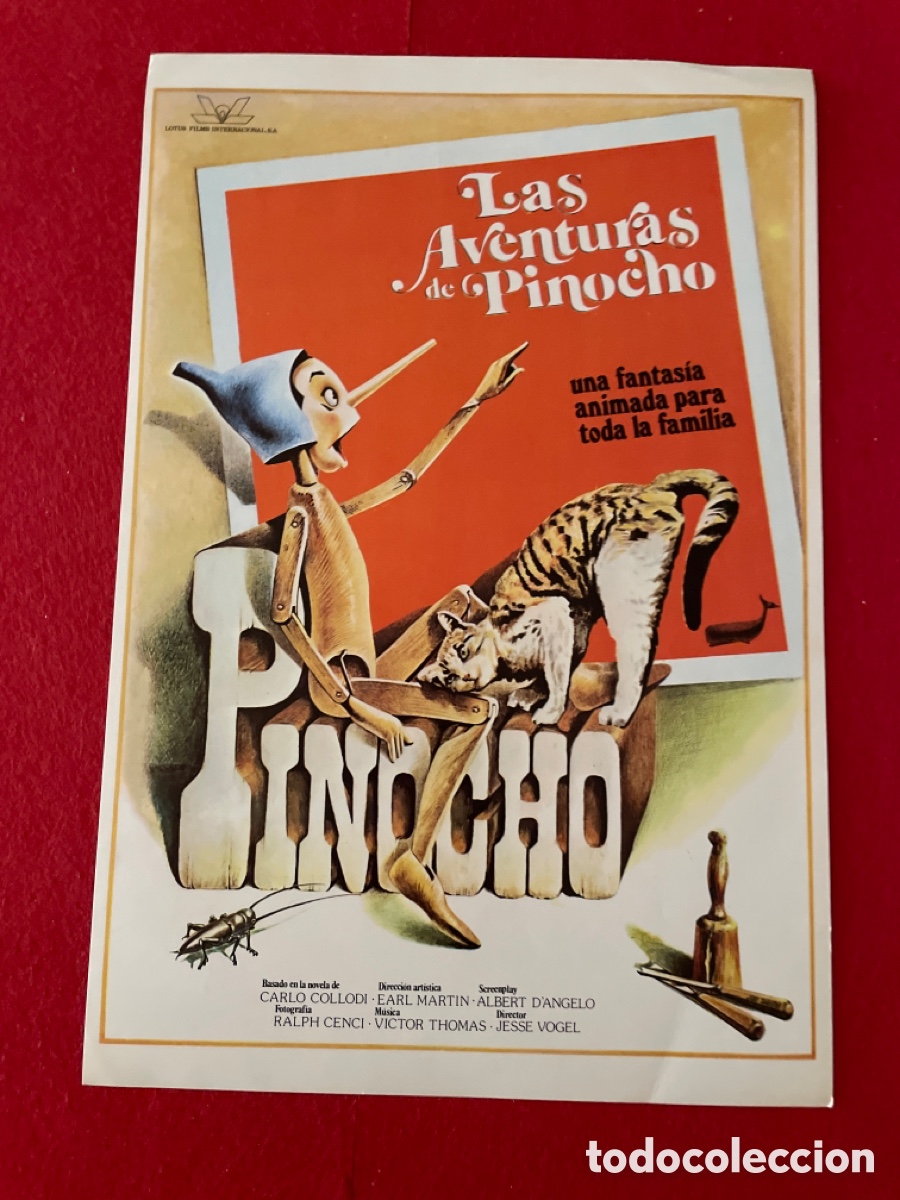 Cine: PINOCHO GU&Iacute;A ORIGINAL DE CINE SS69