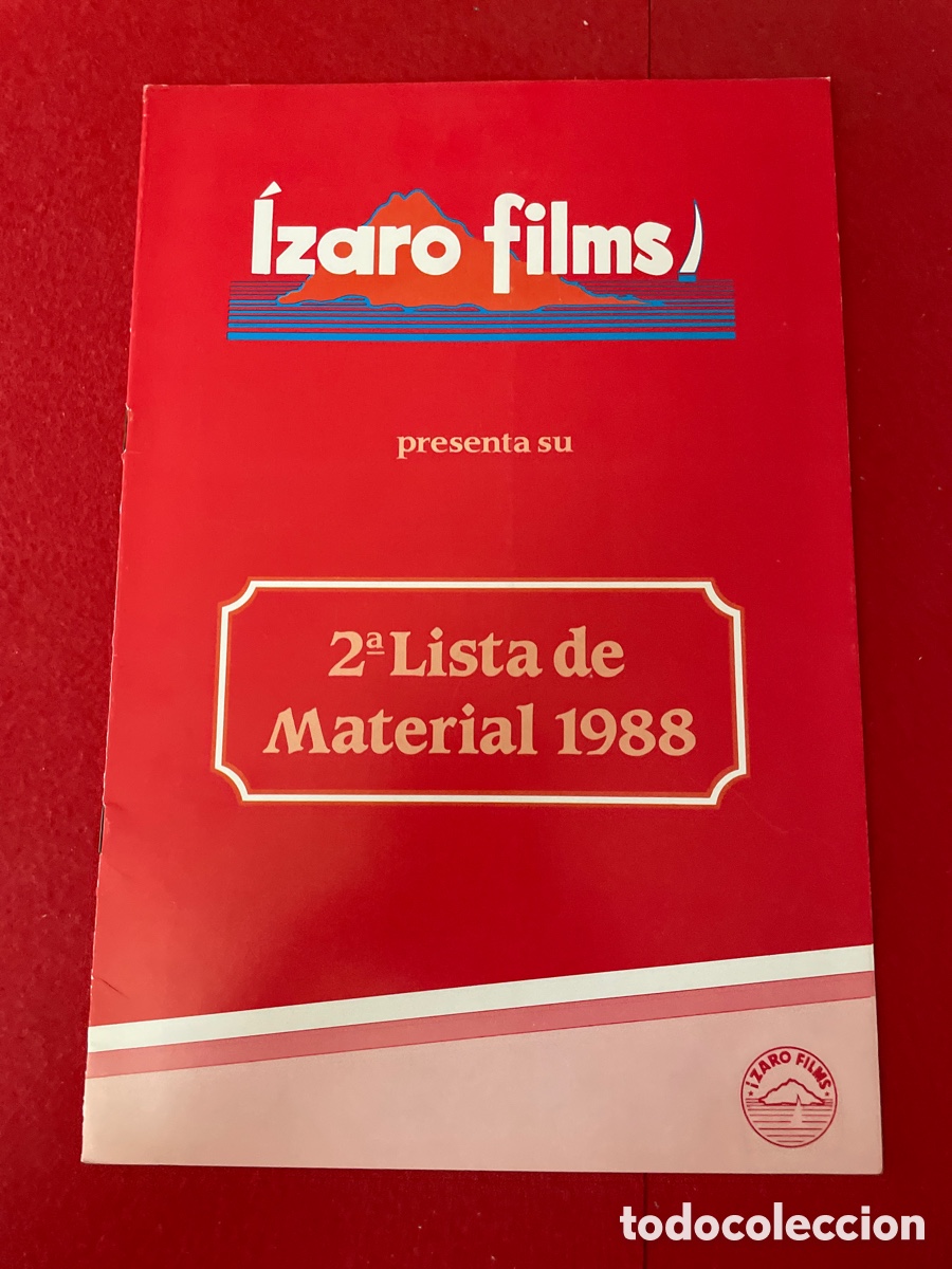 Cinema: IZARO FILMS 1988 GU&Iacute;A ORIGINAL DE CINE SS77
