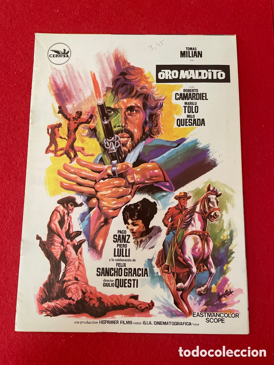 Cine: ORO MALDITO GU&Iacute;A ORIGINAL DE CINE SS78