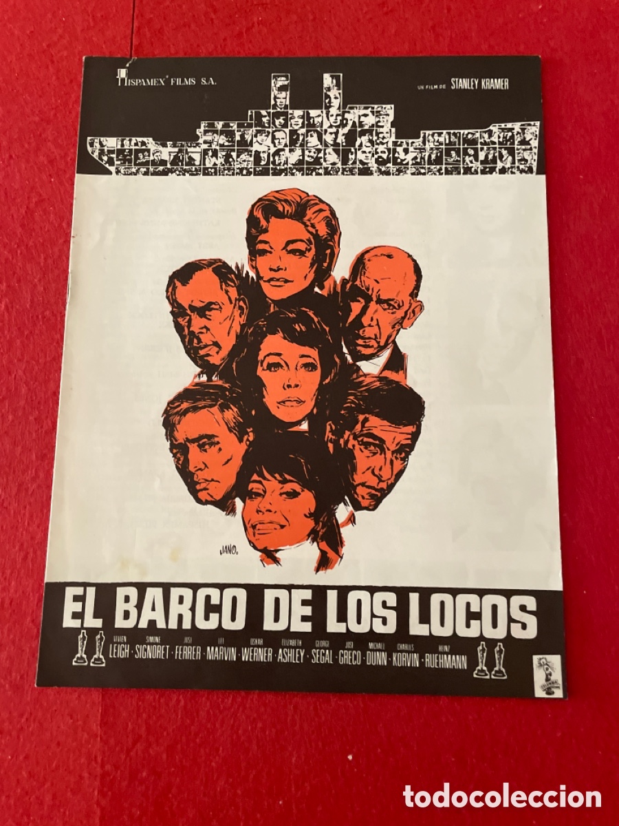 Cinema: EL BARCO DE LOS LOCOS GU&Iacute;A ORIGINAL DE CINE SS86