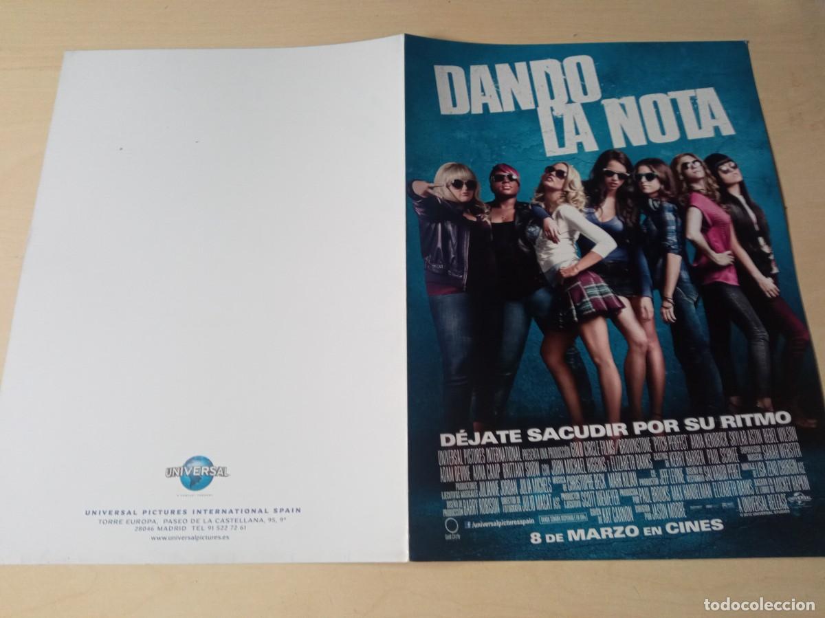 Cinema: DANDO LA NOTA (GUIA DE CINE ORIGINAL DOBLE) (PEDIDO MINIMO 5 EUROS)