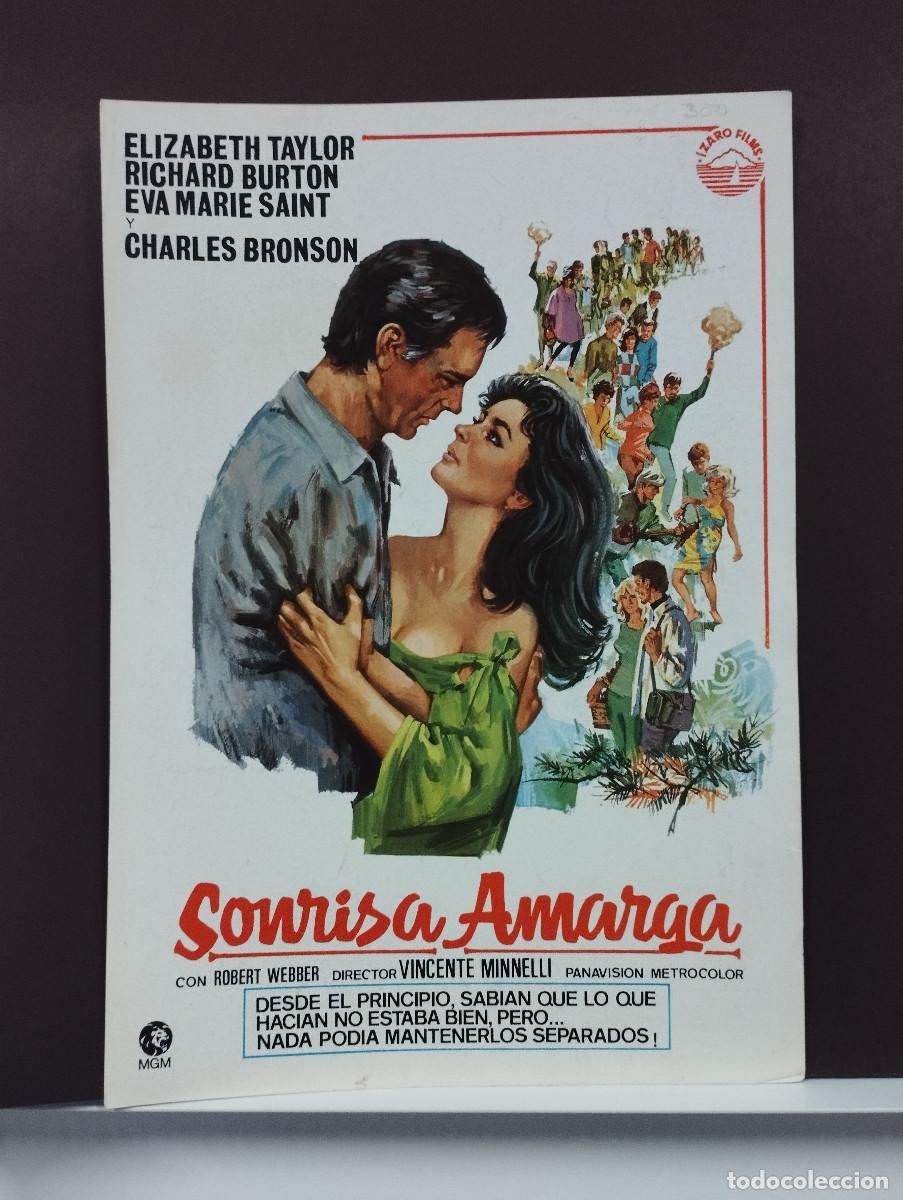 Cine: SONRISA AMARGA, ELIZABETH TAYLOR, RICHARD BURTON, GUIA SENCILLA