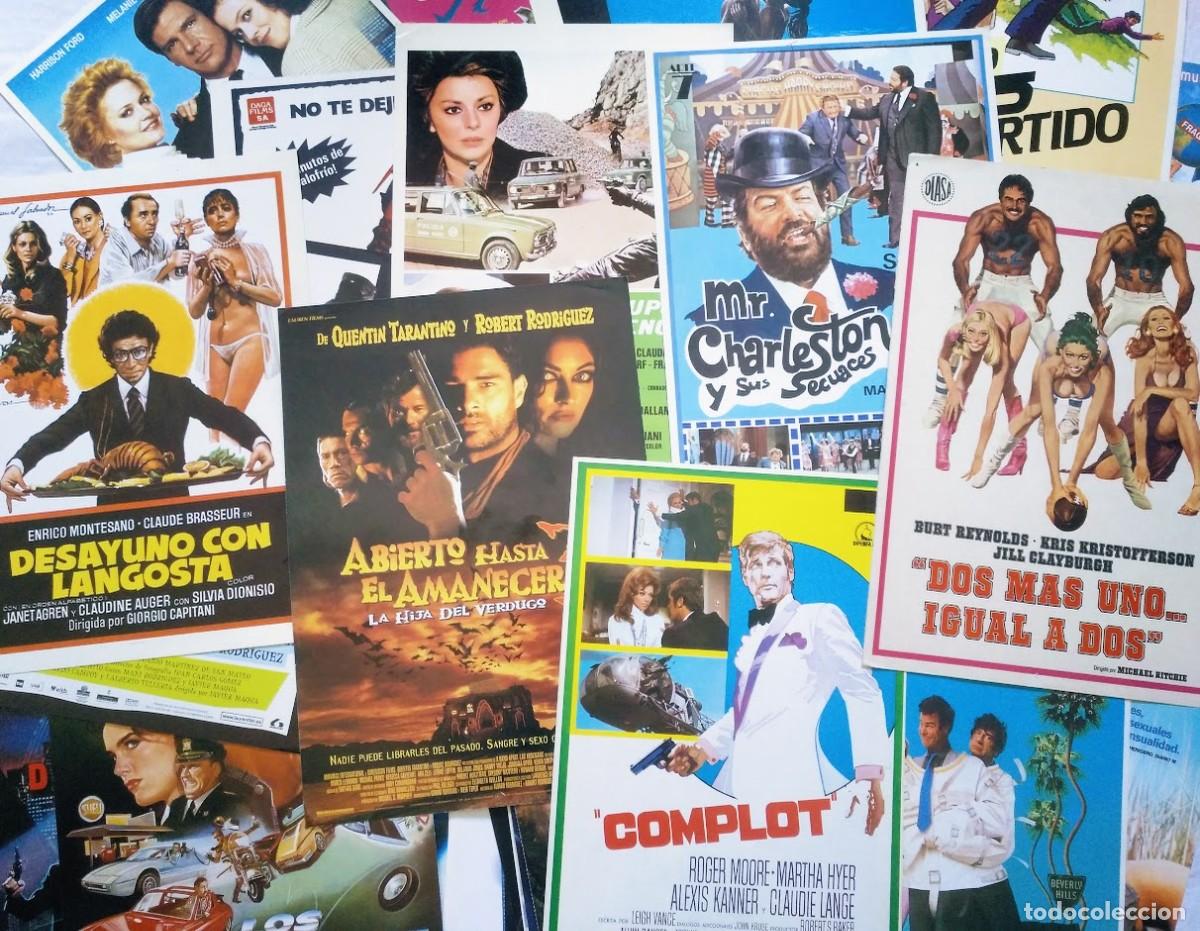 Cine: Lote de m&aacute;s de 300 gu&iacute;as publicitarias de cine. D&eacute;cadas de los 70, 80 y 90.