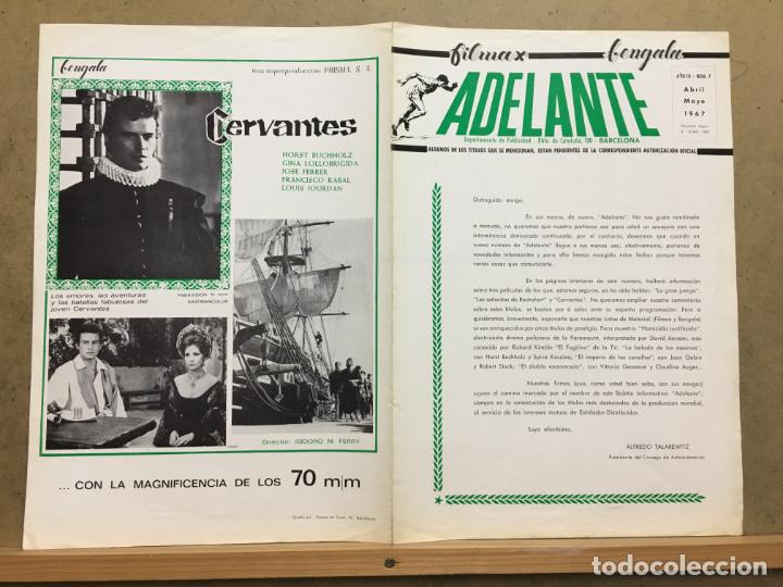Cine: G9645 NOTICIARIO ORIGINAL ADELANTE FILMAX BENGALA N&ordm; 7 ENERO MAYO 1967 CERVANTES GRAN JUERGA DENEUVE