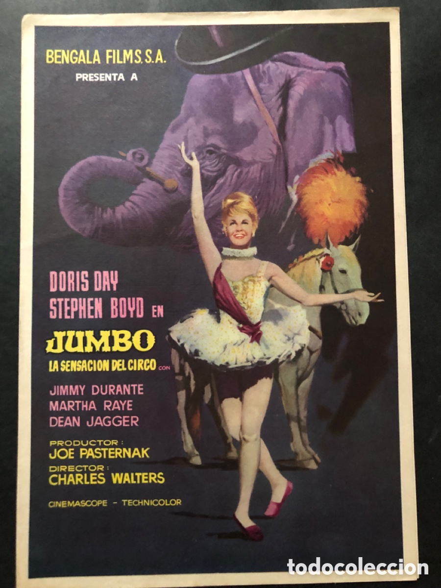 Cine: Guia bengala films Jumbo doris day Stephen boyd 9
