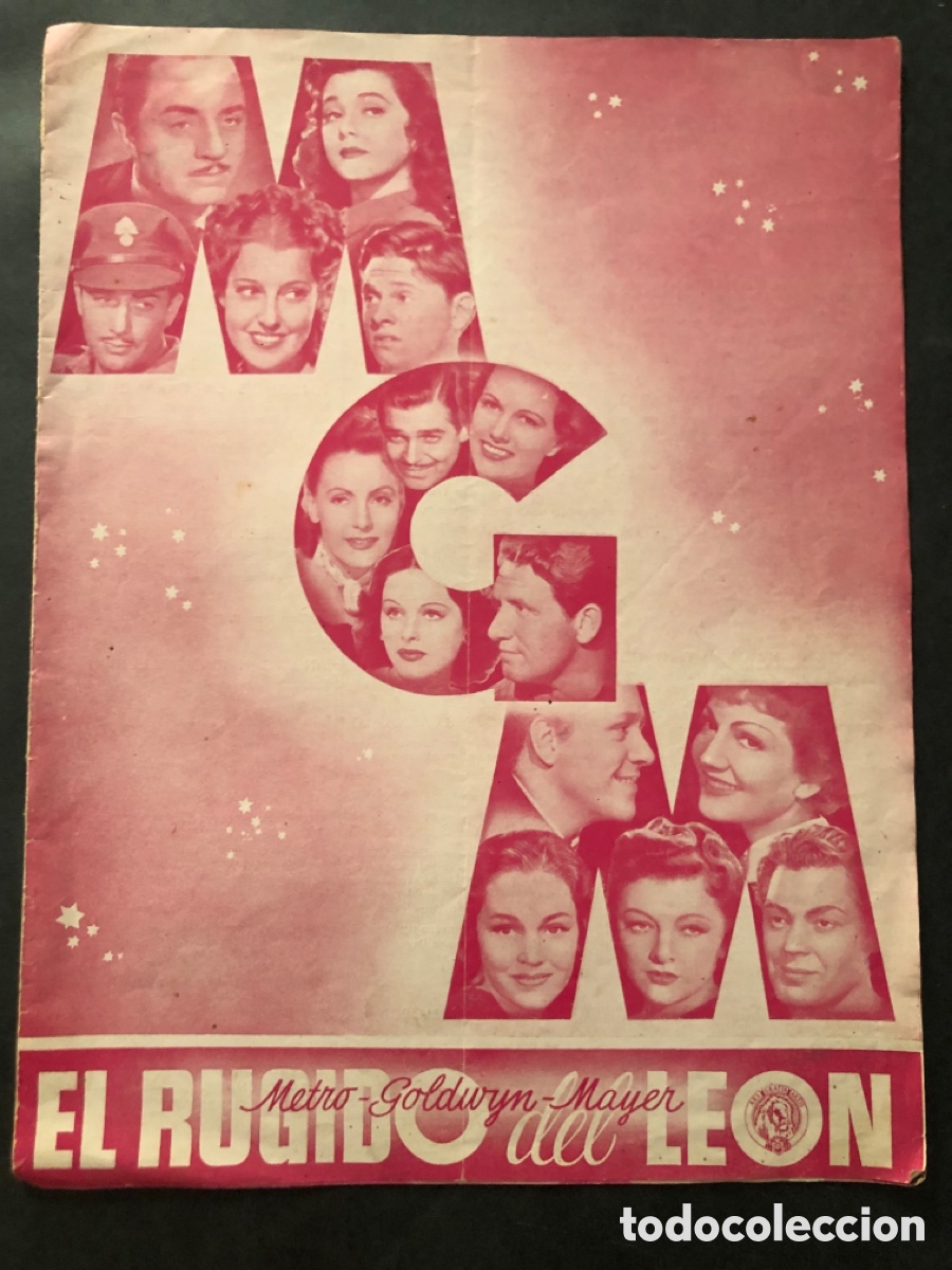 Cine: Guia MGM el rugido del leon maria walewska greta garbo tarzan y su hijo johnny Weissmuller 10