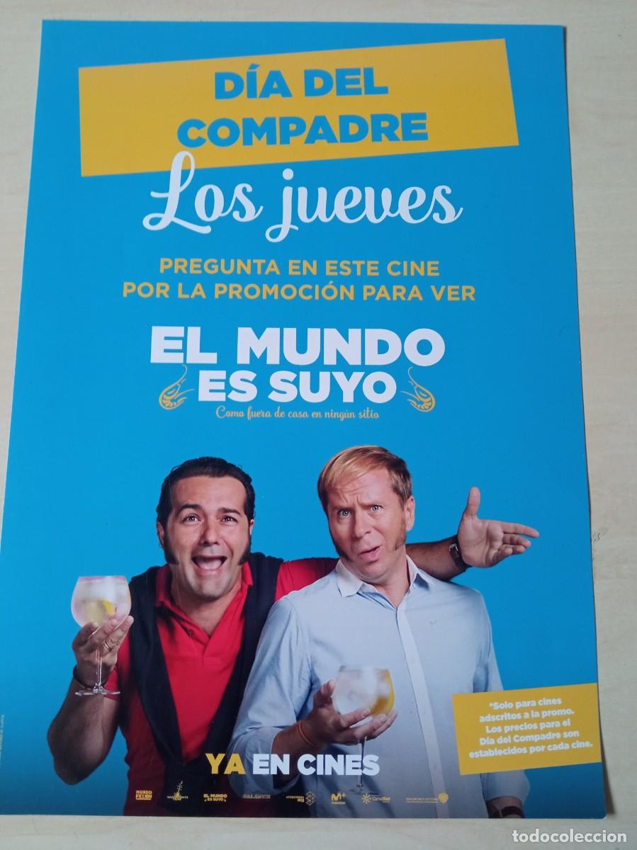 Cin&eacute;ma: EL MUNDO ES SUYO (MODELO 2) (GUIA ORIGINAL CINE SIMPLE TRASERA EN BLANCO) (PEDIDO MINIMO 5 EUROS)