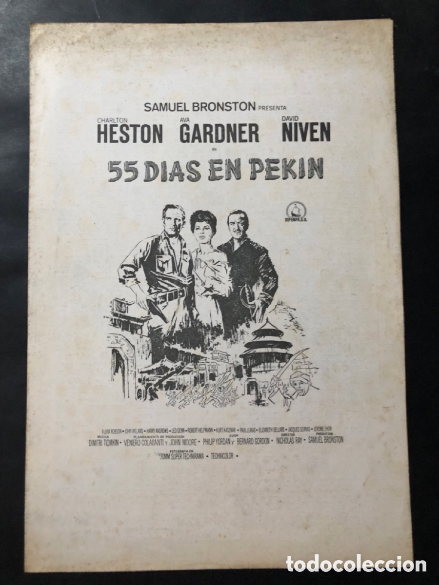 Cine: Guia dipenfa Samuel broston 55 d&iacute;as en Pek&iacute;n ava gardner charlton heston 11