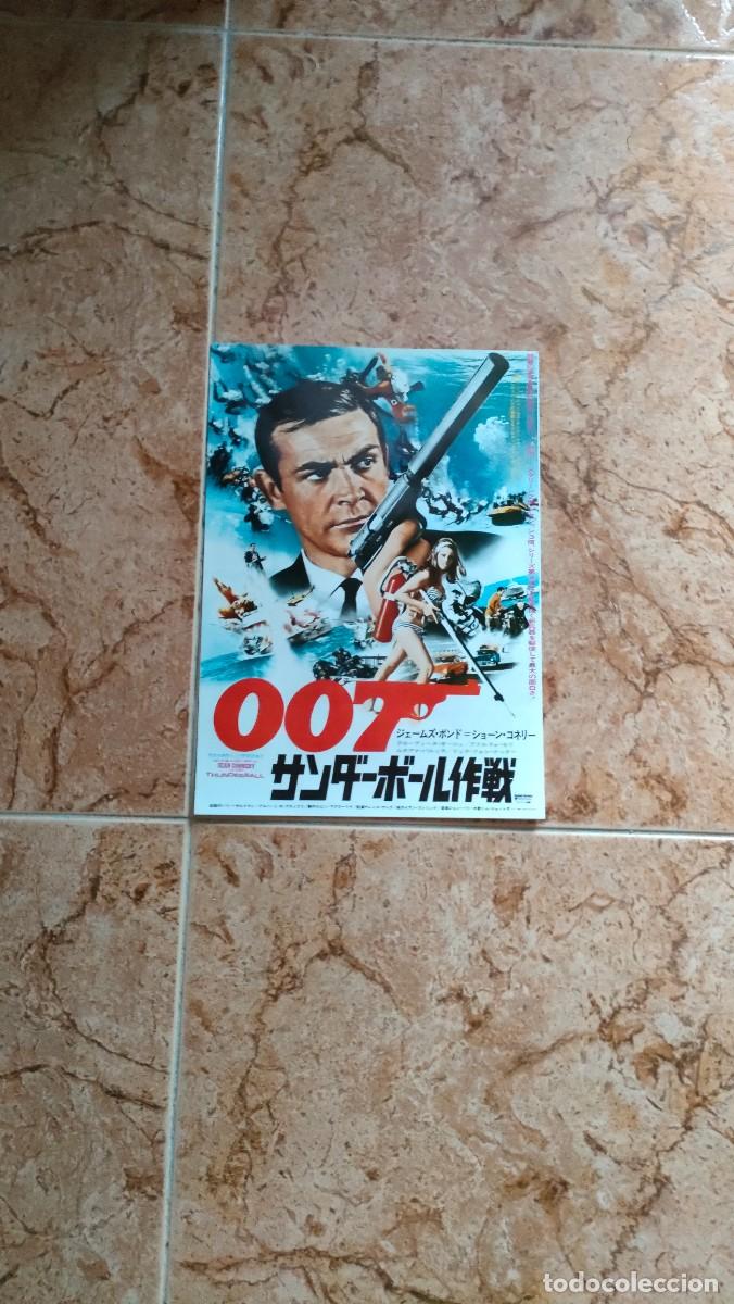 Cinema: FLYER ORIGINAL JAPON - 007, JAMES BOND, THUNDERBALL, SEAN CONNERY
