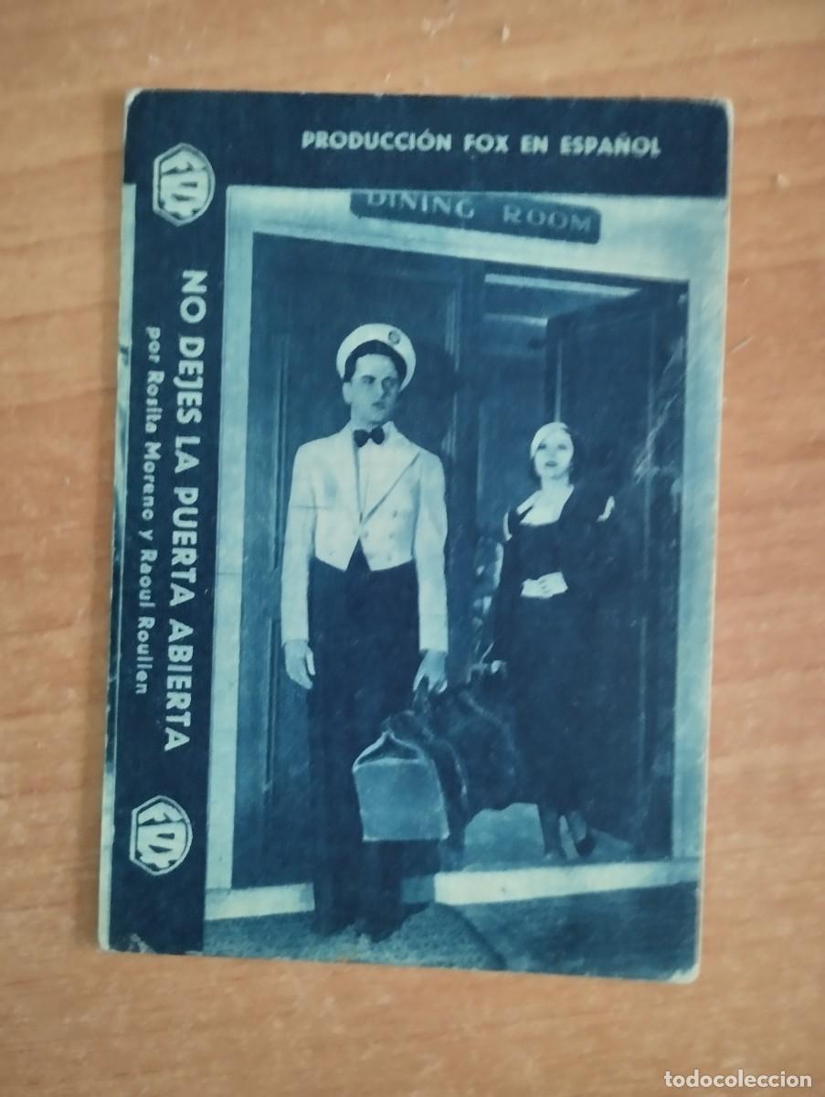 Cine: verde- PROGRAMA DE CINE-- NO DEJES LA PUERTA ABIERTA (azul) ct