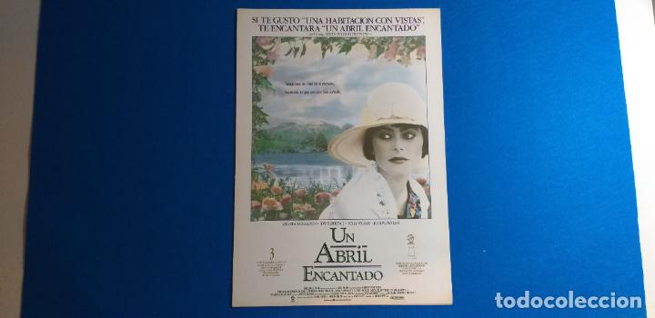 Cinema: Guia doble publicitaria. Un abril encantado. Con: Joan Plowright, Miranda Richardson