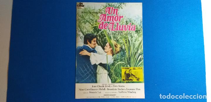 Cine: GUIA SIMPLE PUBLICITARIA: Un amor de lluvia. Con: Romy Schneider, Yves Simon.