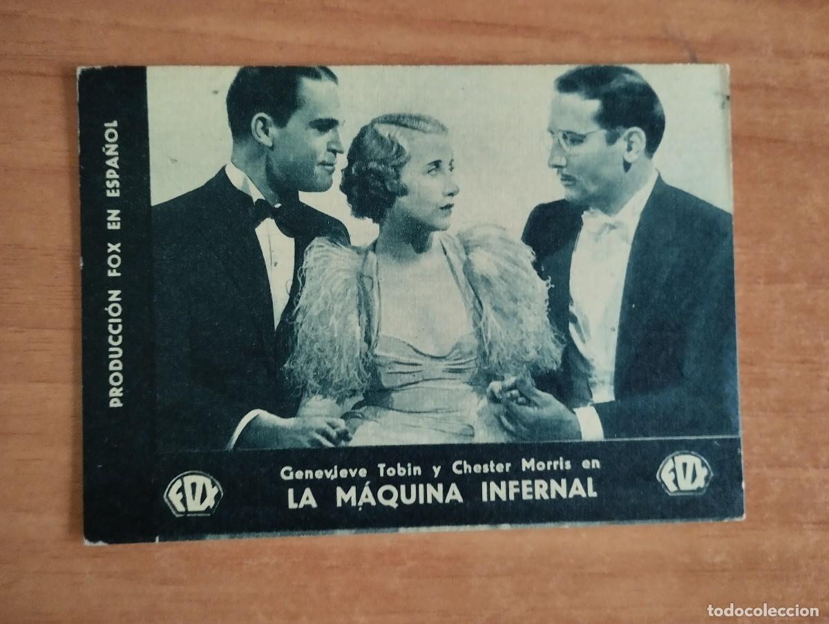 Cine: verde-- PROGRAMA DE CINE--LA MAQUINA INFERNAL