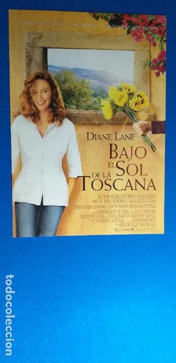 Cine: GUIA PUBLICITARIA doble: BAJO EL SOL DE LA TOSCANA. Con: DIANE LANE.
