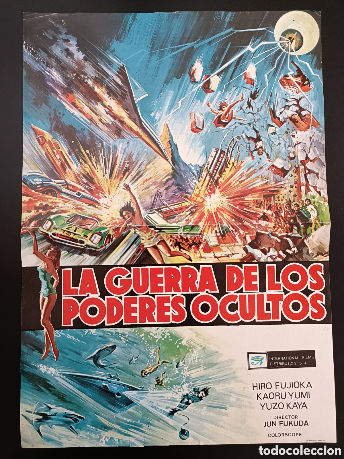 Cinema: LA GUERRA DE LOS PODERES OCULTOS GUIA DE CINE ORIGINAL TIPO POSTER 48x34 SS89
