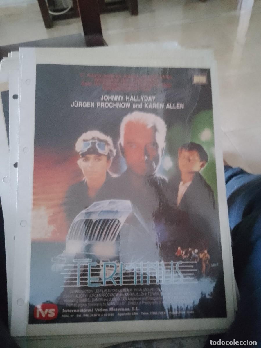 Kino: Terminus,Mini cartel de revista a&ntilde;os 80 90 est&aacute; pegado en carton