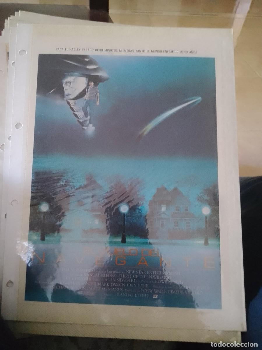 Kino: El vuelo del navegante,Mini cartel de revista a&ntilde;os 80 90 est&aacute; pegado en carton