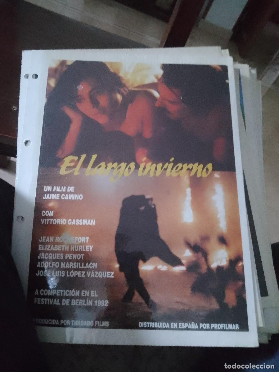 Kino: El largo invierno,Mini cartel de revista a&ntilde;os 80 90 est&aacute; pegado en carton