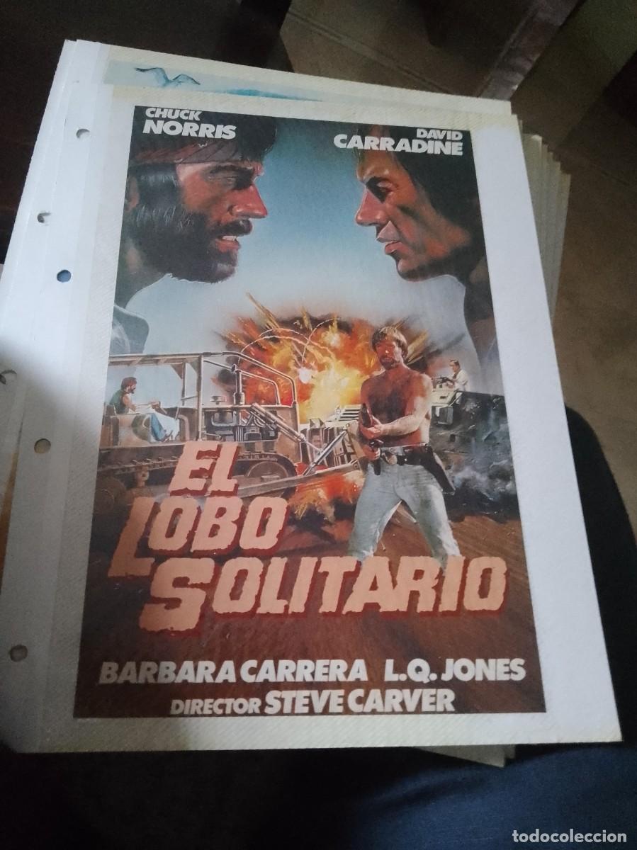Kino: El lobo solitario,Mini cartel de revista a&ntilde;os 80 90 est&aacute; pegado en carton