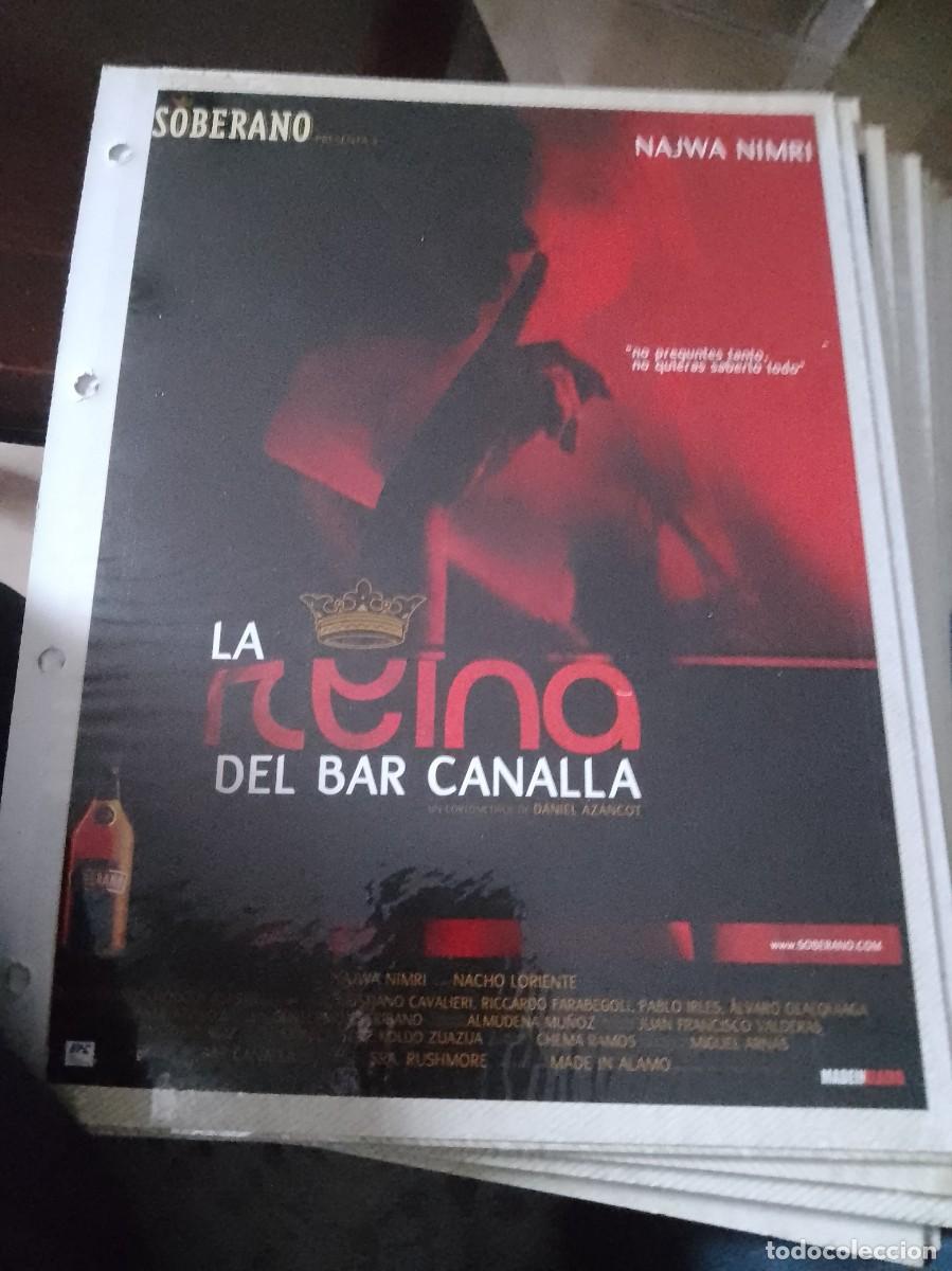 Kino: La reina del bar canalla,Mini cartel de revista a&ntilde;os 80 90 est&aacute; pegado en carton