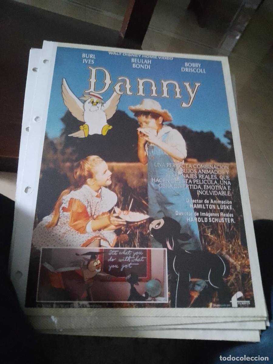 Cin&eacute;ma: Danny,Mini cartel de revista a&ntilde;os 80 90 est&aacute; pegado en carton