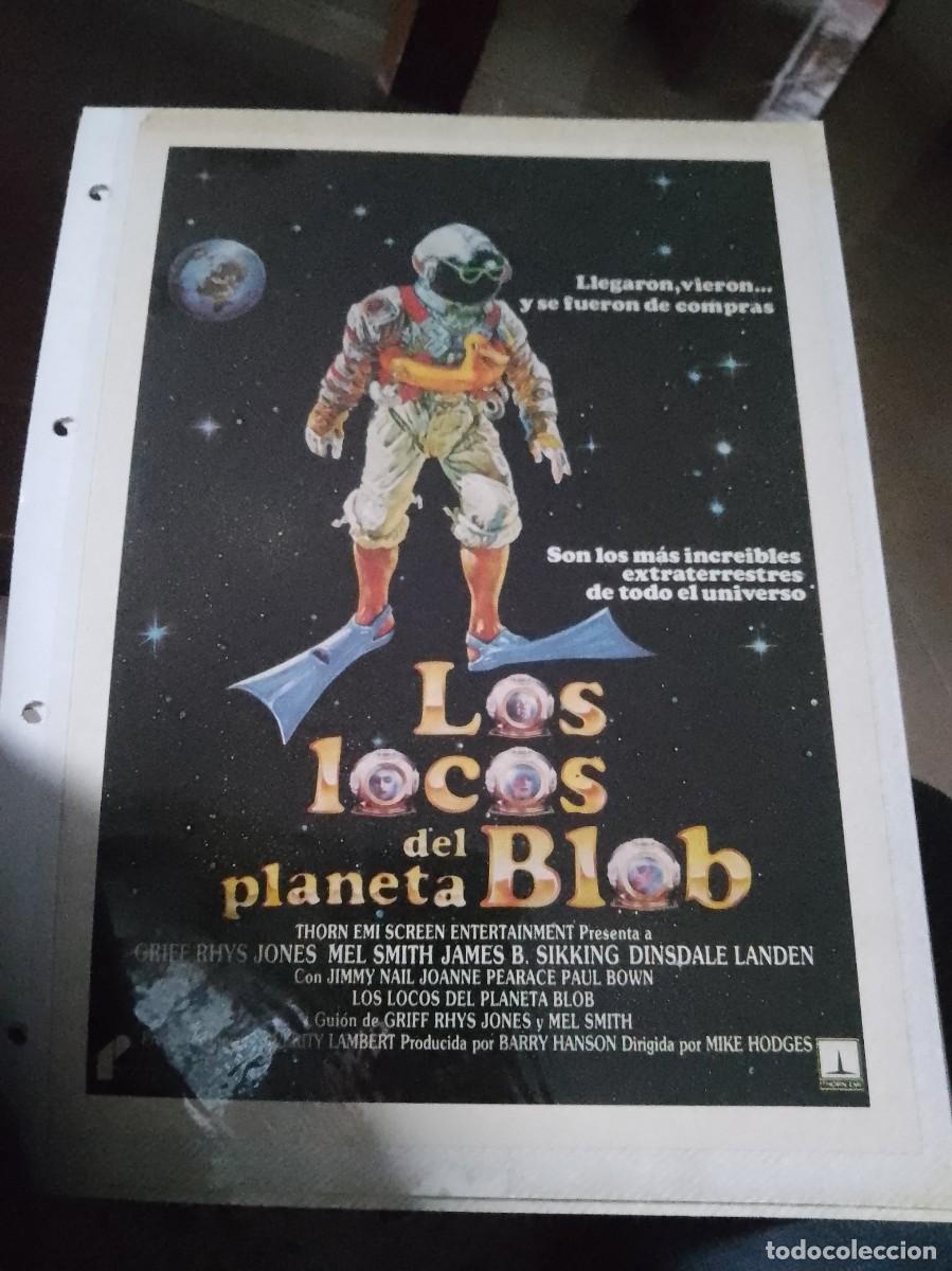 Kino: Los locos del planeta,blob,Mini cartel de revista a&ntilde;os 80 90 est&aacute; pegado en carton