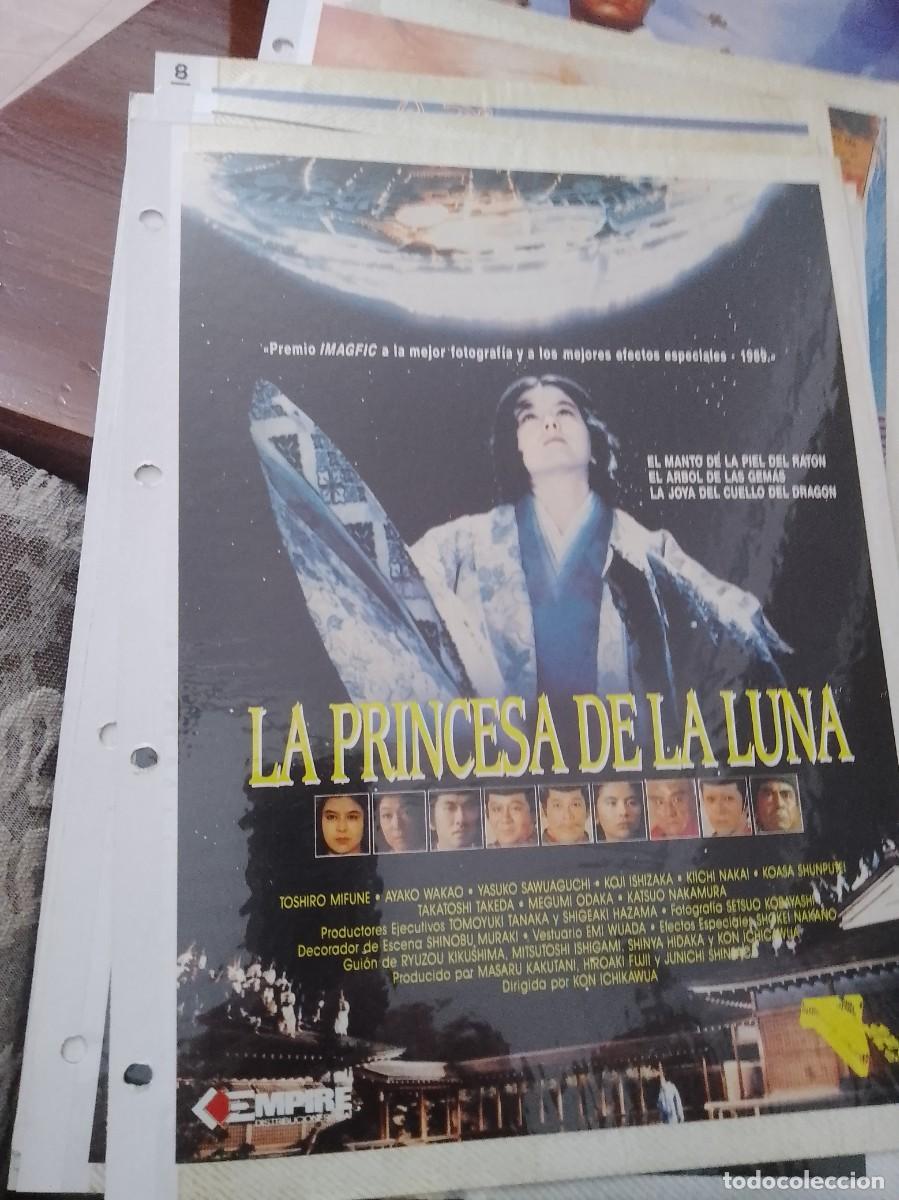 Kino: La princesa de la luna,Mini cartel de revista a&ntilde;os 80 90 est&aacute; pegado en carton