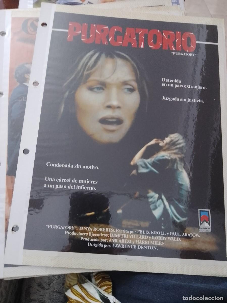 Kino: Purgatorio,Mini cartel de revista a&ntilde;os 80 90 est&aacute; pegado en carton