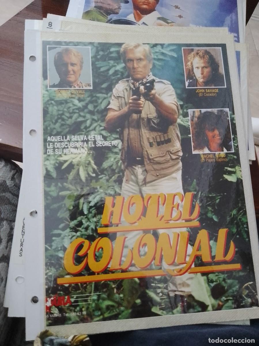 Cinema: Hotel colonial,Mini cartel de revista a&ntilde;os 80 90 est&aacute; pegado en carton