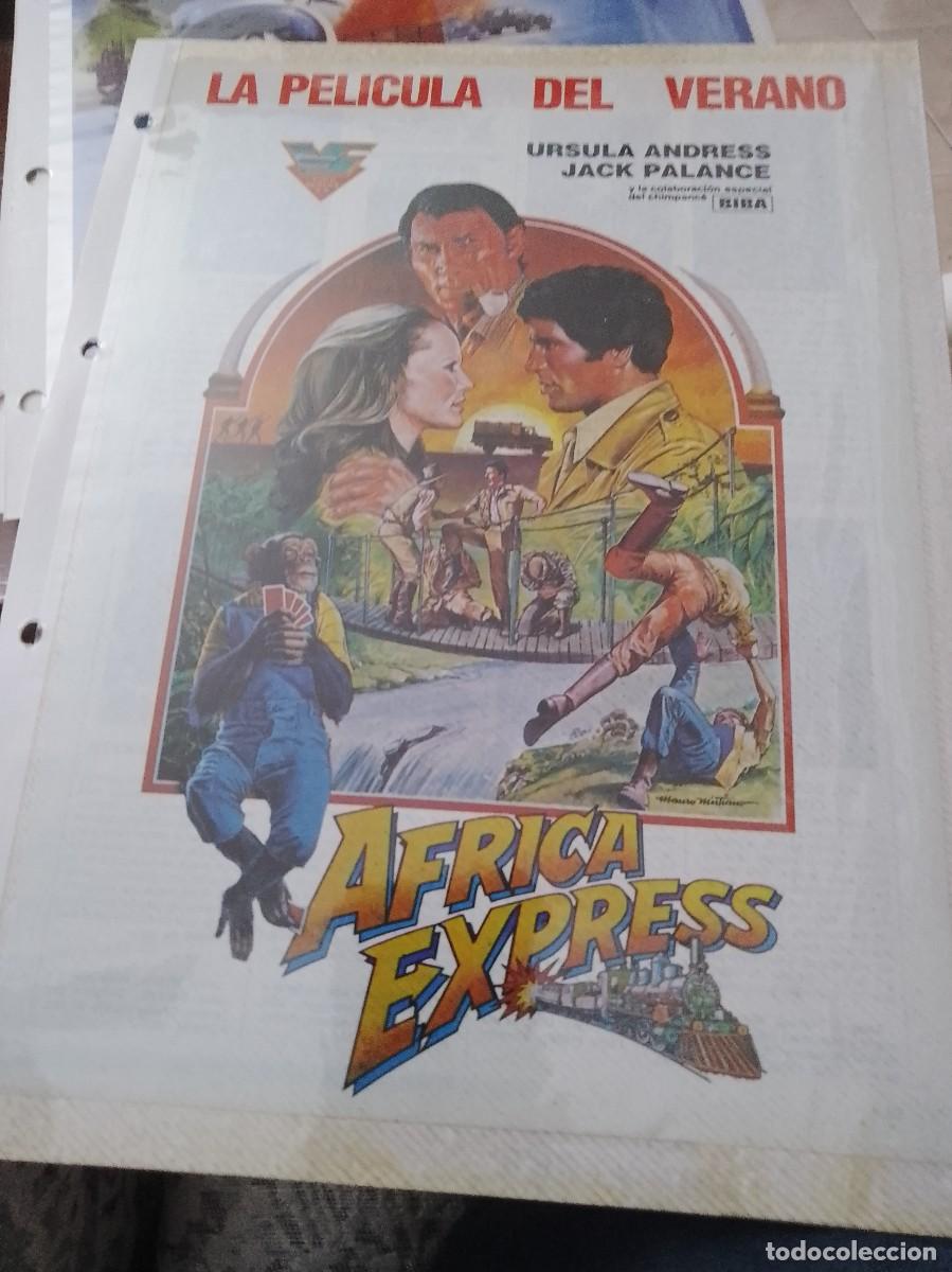 Cinema: &Aacute;frica expr&eacute;ss,Mini cartel de revista a&ntilde;os 80 90 est&aacute; pegado en carton