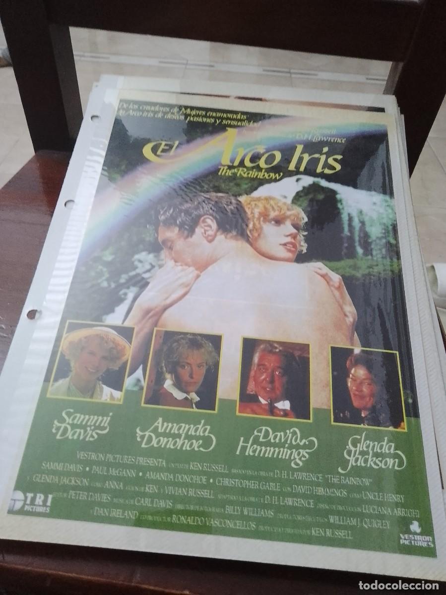 Cinema: El arco iris,Mini cartel de revista a&ntilde;os 80 90 est&aacute; pegado en carton