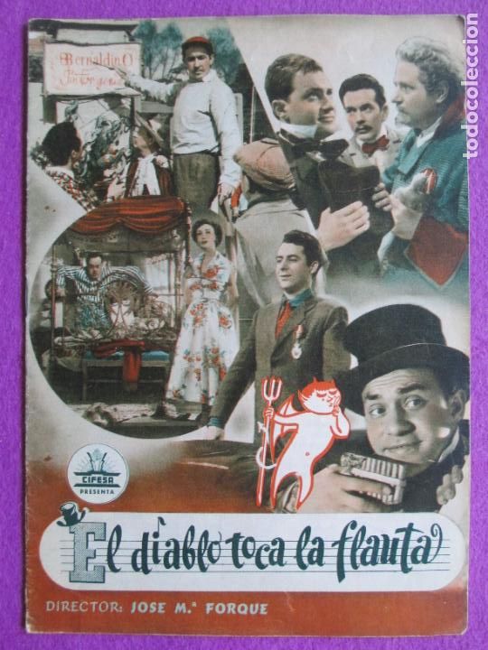 Cine: GUIA PUBLICITARIA CINE EL DIABLO TOCA LA FLAUTA JOSE LUIS OZORES LUIS PRENDES CIFESA G1914