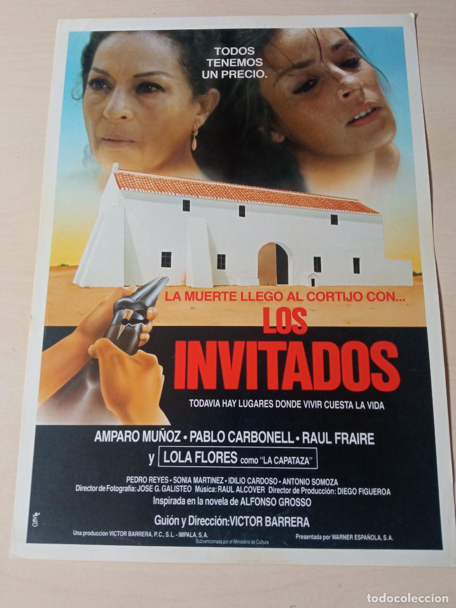 Cinema: LOS INVITADOS (GUIA ORIGINAL DE CINE SIMPLE) LOLA FLORES, AMPARO MU&Ntilde;OZ (PEDIDO MINIMO 5 EUROS)