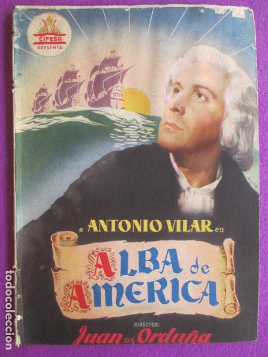 Cine: GUIA PUBLICITARIA CINE ALBA DE AMERICA ANTONIO VILAR MERY MARTIN CIFESA G1981
