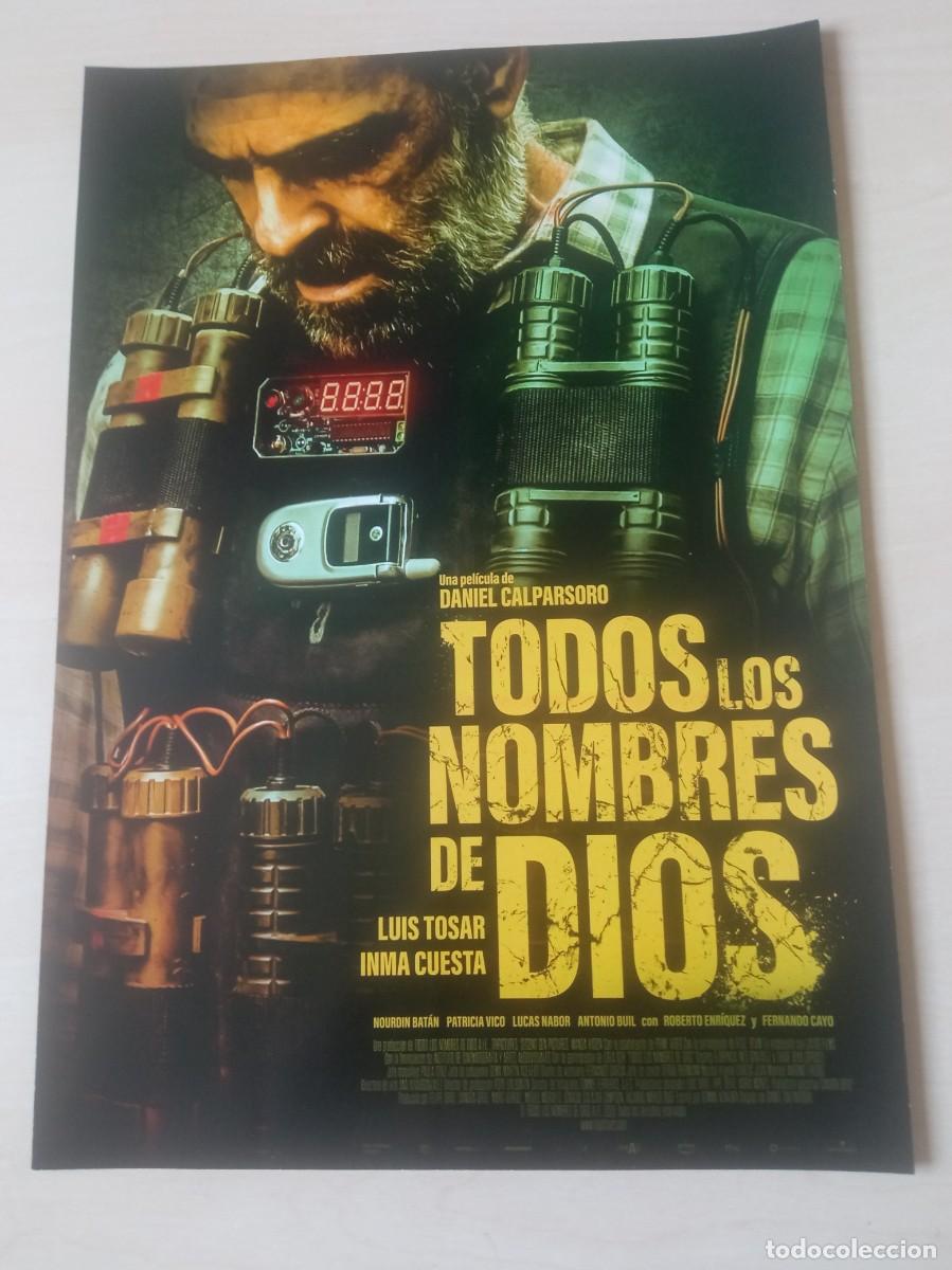 Cine: TODOS LOS NOMBRES DE DIOS (GUIA CINE ORIGINAL SIMPLE) LUIS TOSAR,INMA CUESTA (PEDIDO MINIMO 5 EUROS)