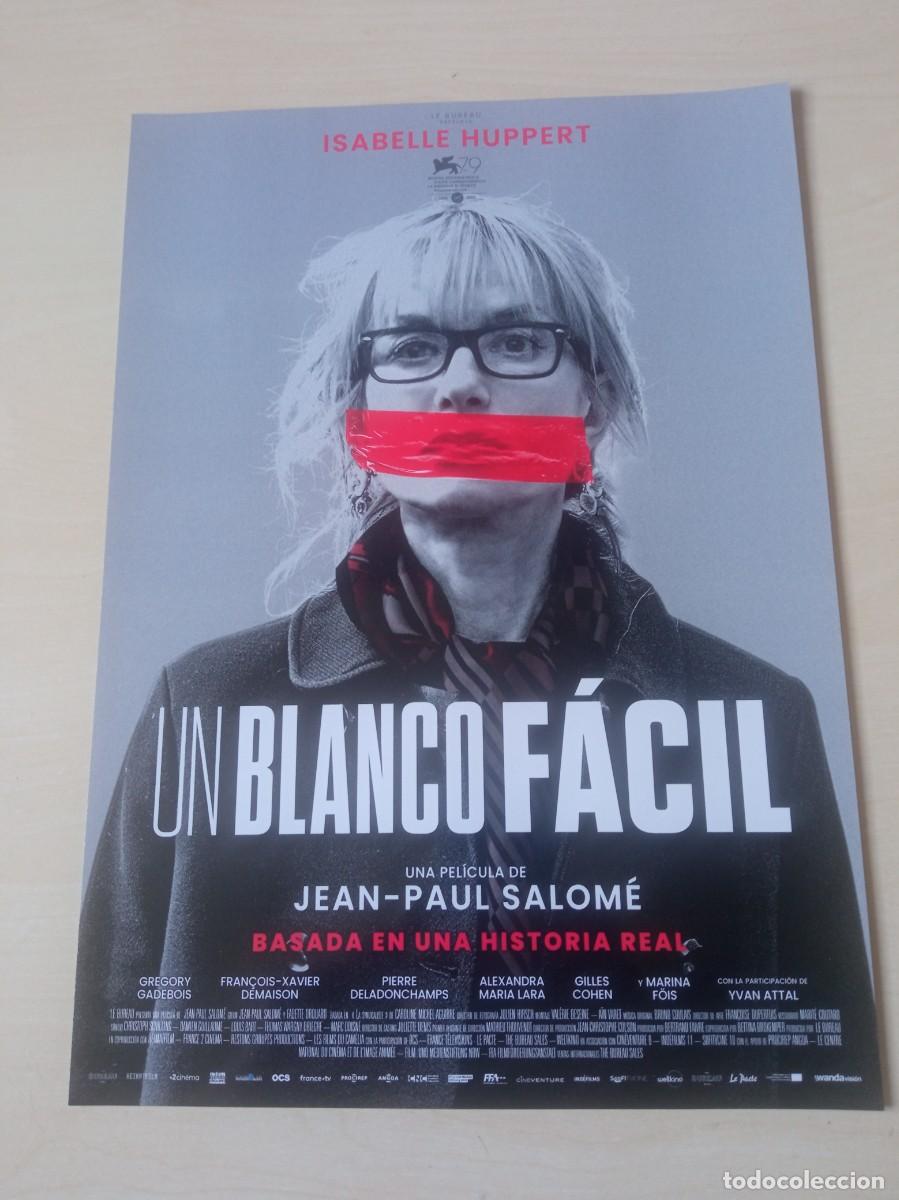 Cinema: UN BLANCO FACIL (GUIA CINE ORIGINAL SIMPLE) ISABELLE HUPPERT (PEDIDO MINIMO 5 EUROS)