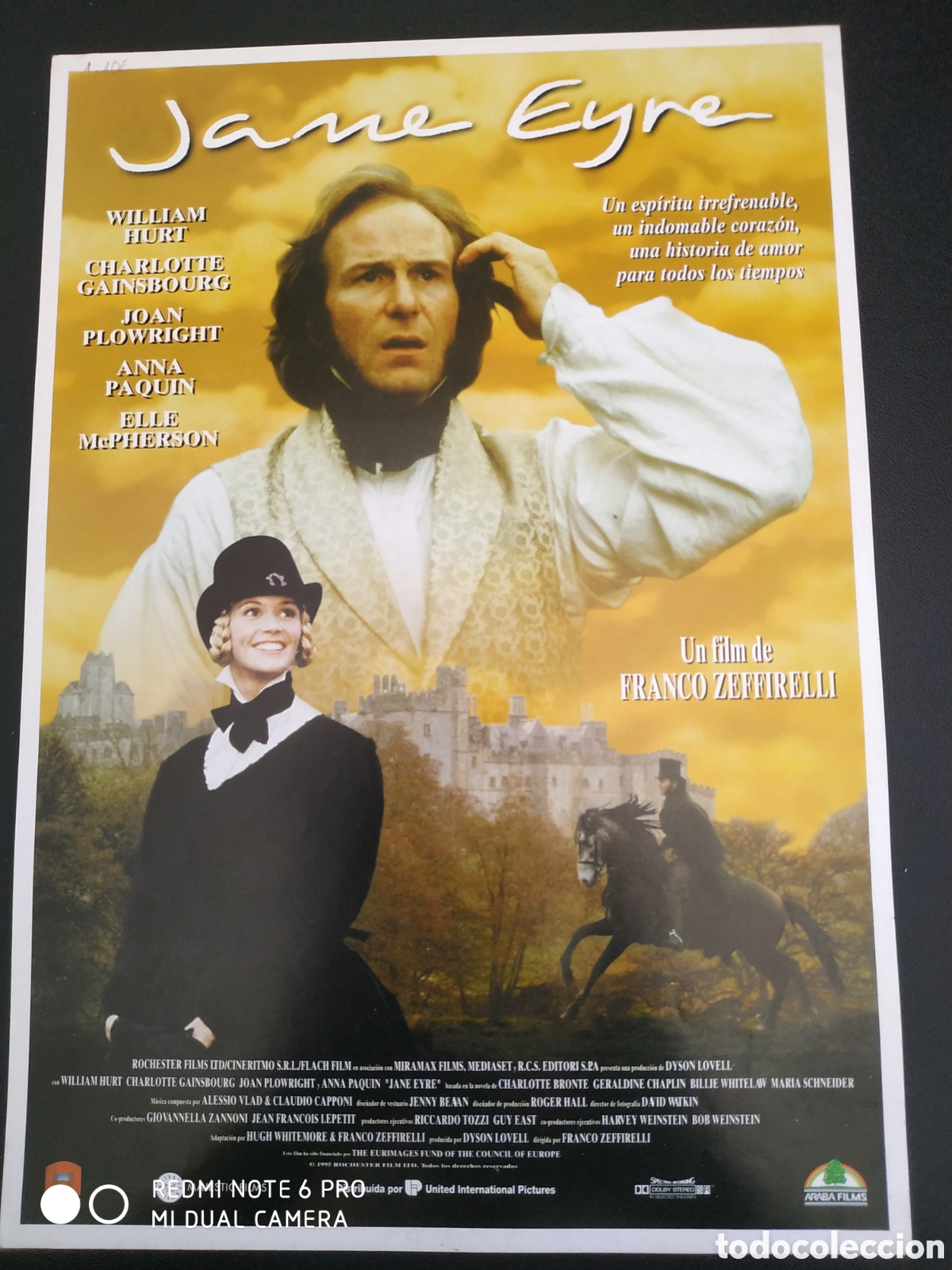 Cine: JANE EYNE - DE FRANCO ZEFFIRELLI - 1 PAG - GUIA DE CINE ORIGINAL J22