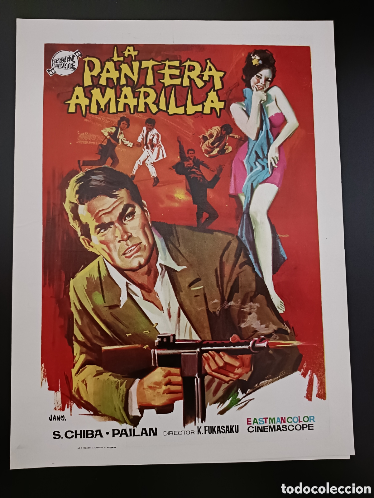 Cine: LA PANTERA AMARILLA S.CHIBA PAILAN GUIA DE CINE ORIGINAL J34