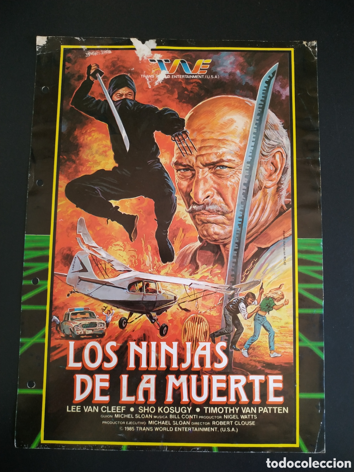 Kino: LOS NINJAS DE LA MUERTE - LEE VAN CLEEF Y SHO KOSUGY - GU&Iacute;A ORIGINAL DE CINE J36