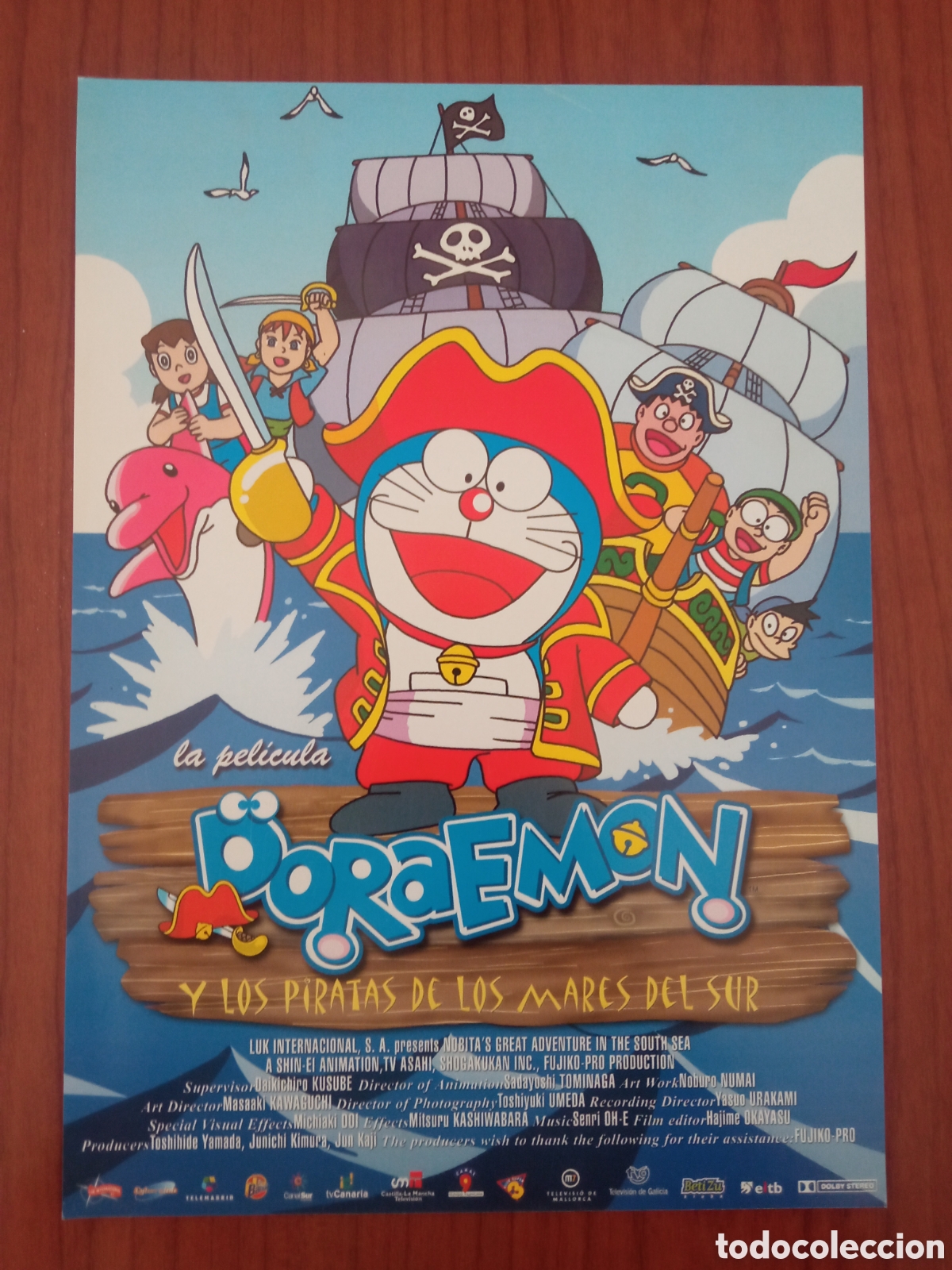 Cine: GUIA PUBLICITARIA ORIGINAL DORAEMON Y LOS PIRATAS DE LOS MARES DEL SUR