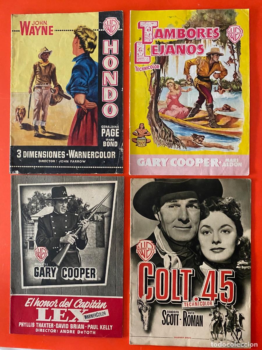 Cine: 4 GUIAS WARNER BROSS. HONDO, COLT 45, TAMBORES LEJANOS...