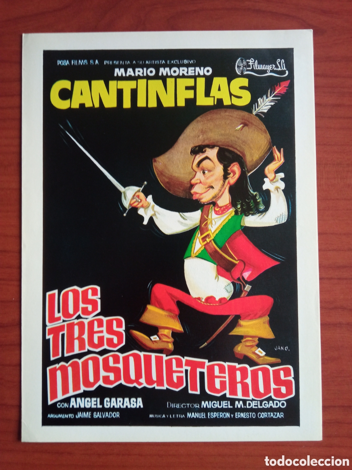 Cine: GUIA PUBLICITARIA ORIGINAL LOS TRES MOSQUETEROS