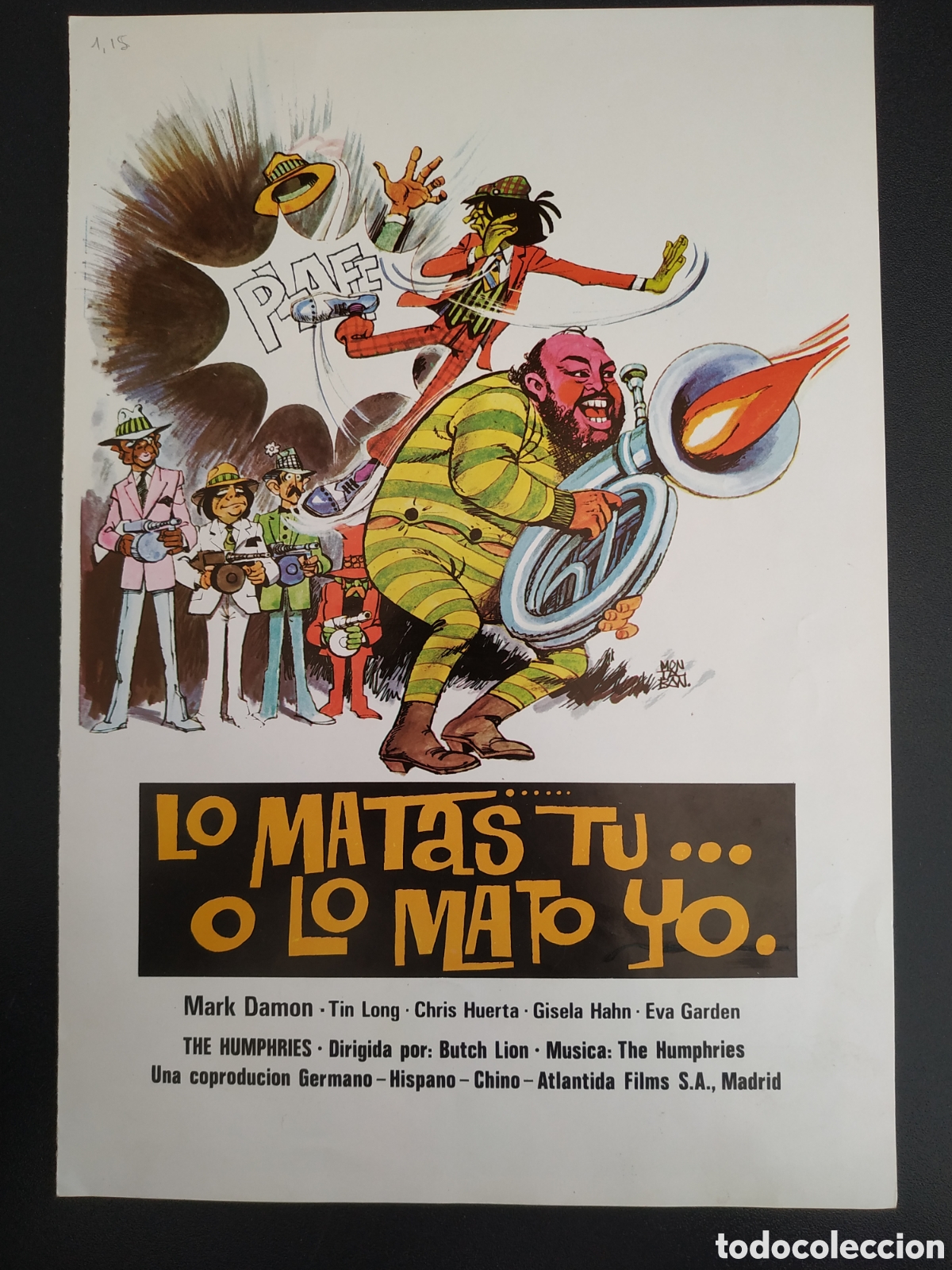 Cine: LO MATAS TU O LO MATO YO - MARK DAMON Y TIN LONG - GUIA DE CINE ORIGINAL B3